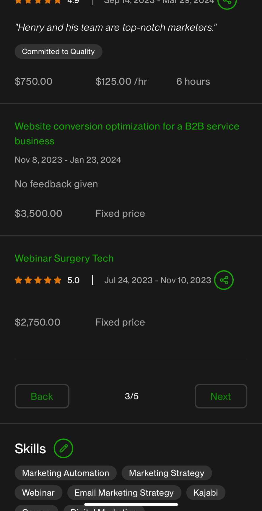 Webinar Surgery Tech · $2,750 · 5.0