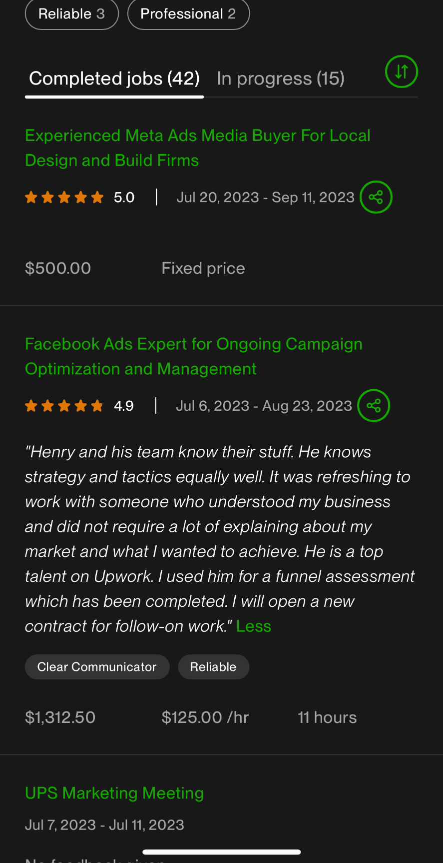 Facebook Ads · $1,312.50 · 4.9
